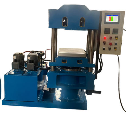 কেনা 250mm Plunger Diameter Rubber Vulcanizing Press Machine with Manual Operation and 57.6kw×2 Heating Power online manufacture