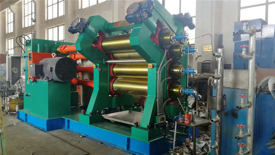 ভালো দাম উন্নত প্রযুক্তি রাবার ক্যালেন্ডার মেশিন তিন চার রোল ক্যালেন্ডার 1500 মিমি কাজের দৈর্ঘ্য অনলাইন