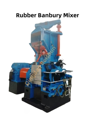 40rpm মিশ্রণের গতি 50L পতনশীল প্রকার বন্ধ রাবার ব্যানবারি মিক্সার পিএলসি নিয়ন্ত্রণ সহ