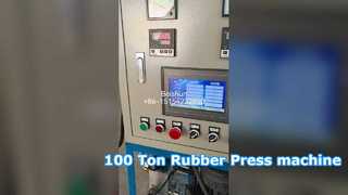 কাজের টেবিলের আকারের 100 টন রাবার ভলকানাইজিং প্রেস 400x400 মিমি