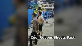 দক্ষ কুলিং জন্য রাবার ব্যাচ কুলিং মেশিন বন্ধ